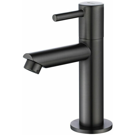 Rubinetto acqua fredda grigio Rubinetto bagno nero per lavabo Rubinetti Corp in ottone per lavabo dal design moderno