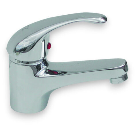 Rubinetto acqua miscelatore monocomando lavabo in ottone cromato