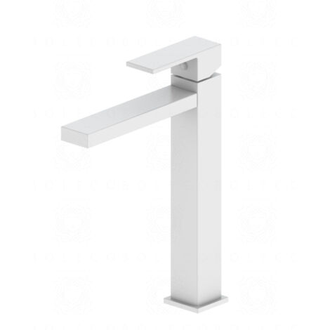 Rubinetto alto monocomando Minerva – bianco opaco