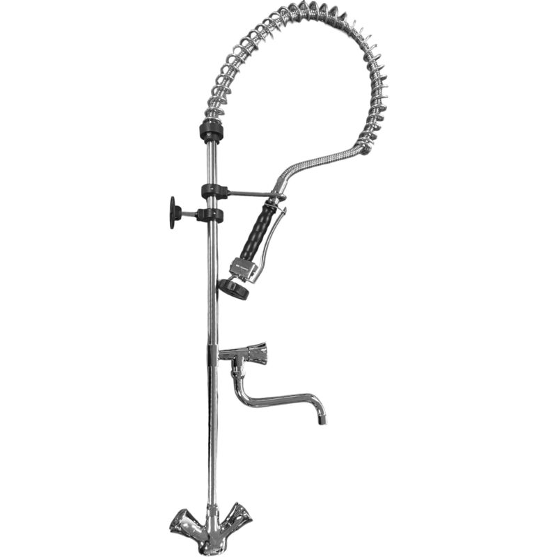 Robinet de cuisine professionnel à double sortie