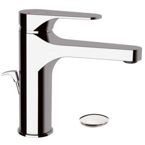 Rubinetto alto per lavabo, dotato di tecnologia per risparmio energetico e idrico serie class line eco  Piletta di scarico: No