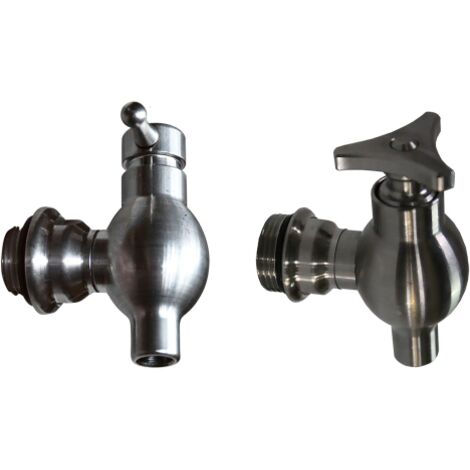 Rubinetto antigoccia in acciaio inox per contenitore olio 1' ghiera e beccuccio girevole accessorio ricambio botti fusto