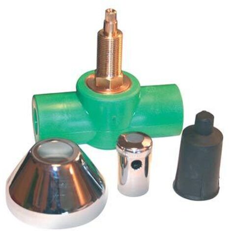 RUBINETTO ARRESTO PPR A SALDARE VERDE MM 20