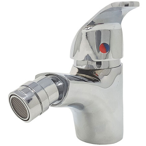 Rubinetto Bagno Bidet Miscelatore Grigio Silver Testa Mobile Cromato Basic 8406