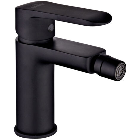 Rubinetto bidet a pavimento nero Siros