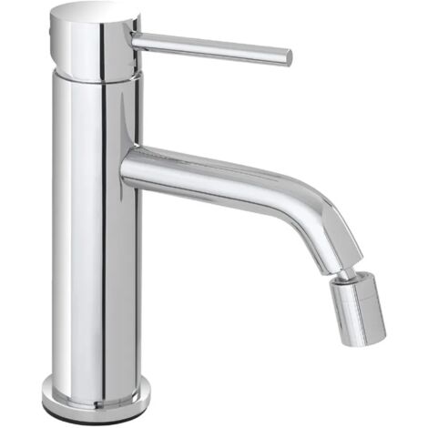 Rubinetto bidet in acciaio inox con scarico click clack Nuego