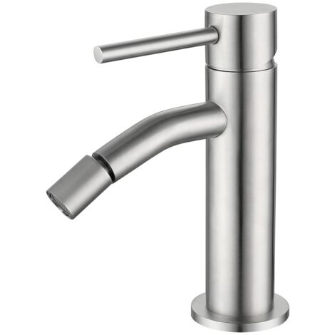 OLIMPO DOCCE Rubinetto bidet in acciaio inox spazzolato essential