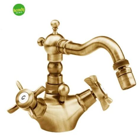 RUBINETTO BIDET MONOFORO SERIE ORIENTES BRONZATO SCARICO 11/4   RUBINETTERIE EURORAMA S.P.A.