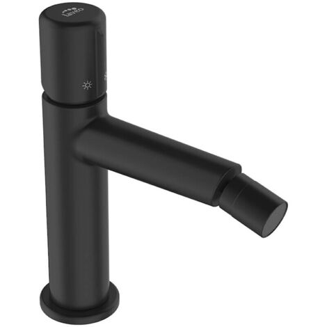 Rubinetto bidet PRETTO nero con tappo