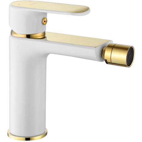 RUBINETTO BIDET REA BLOOM WHITE GOLD