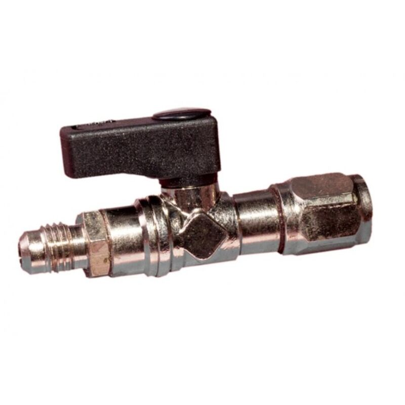 Image of Universale - rubinetto bombole 1LT gas freon R32 - R290 - uscita tubo 1-4