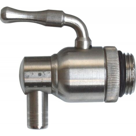 RUBINETTO C/GHIERA PER FUSTINO OLIO 15-30-50LT ACCIAIO INOX AISI304931