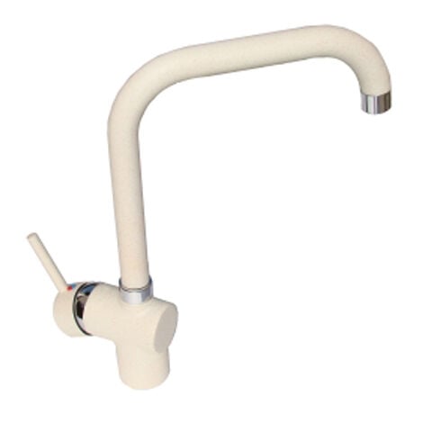 Miscelatore Lavello Monocomando Doccetta Estraibile Cucina Beige Avena Sabbia - Foto 12