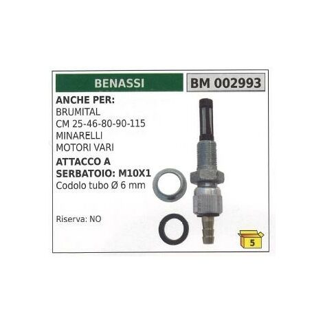 Rubinetto carburante BENASSI motocoltivatore motozappa fresa 002993