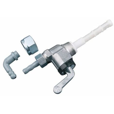 Rubinetto carburante filettatura  M16 x1 a sinistra  d. del tubo 6mm trattorino
