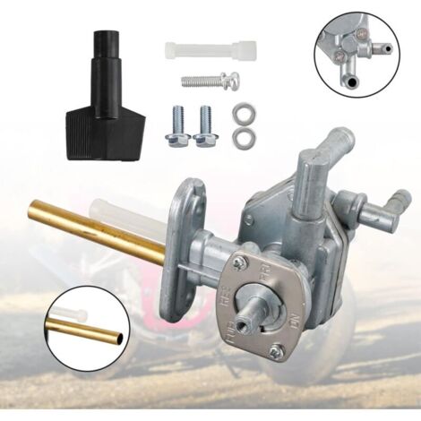 Rubinetto carburante in alluminio, ricambio diretto per Suzuki GSF600 GSF1200 44300-26E00, alta qualità, durevole e di facile installazione.