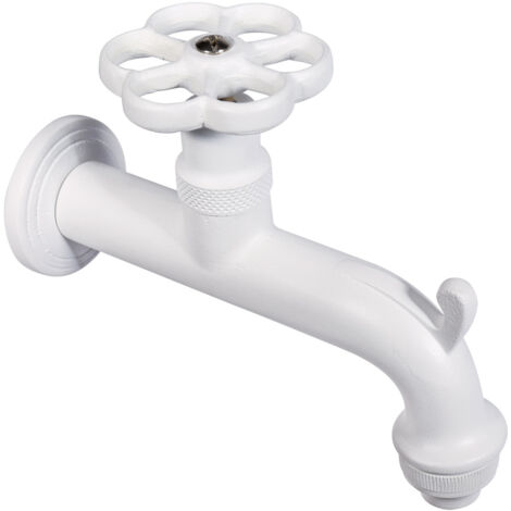 Rubinetto Colorato per Fontana da Giardino in Ottone Belfer RUB/022 Bianco