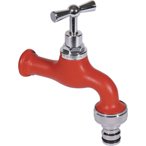 Rubinetto Colorato per Fontana da Giardino in Ottone Belfer RUB/026 Rosso
