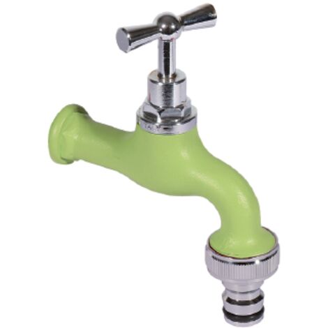 Rubinetto Colorato per Fontana da Giardino in Ottone Belfer RUB/026 Verde Acido