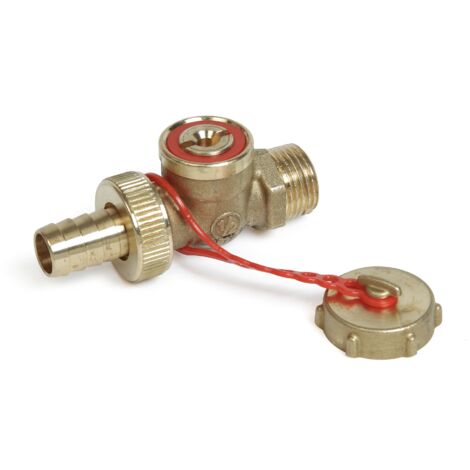 Rubinetto con taglio a cacciavite attacchi M-portagomma Giacomini R608  3/4"