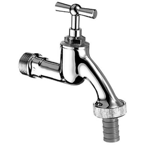 Rubinetto cromato da 1/2" con manopola a farfalla