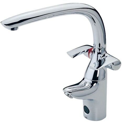 Rubinetto Cucina Miscelatore Doppio Comando Touchless in Ottone Oras Ventura Cromato