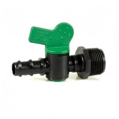 Rubinetto da 16 mm per irrigazione a goccia per filetto maschio da 3/4" IVVMP27M0N16C