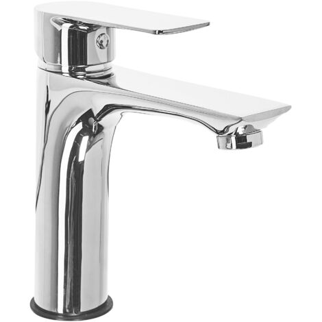 Rubinetto da Bagno con Miscelatore in Ottone Argentato a Leva Berloi