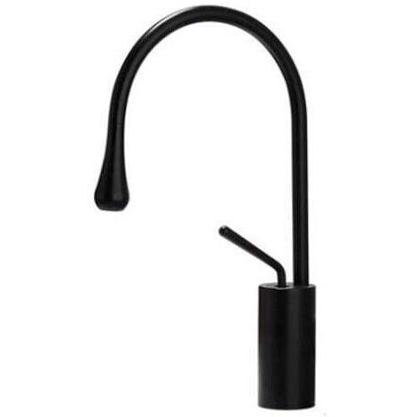 Rubinetto da bagno in ottone massiccio nero, miscelatore alto, rubinetto per lavabo da bagno a montaggio su piano