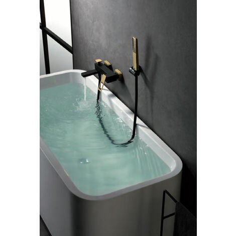 Rubinetto da bagno monocomando  Modello SVEZIA  Colore nero [ IMEX® ]