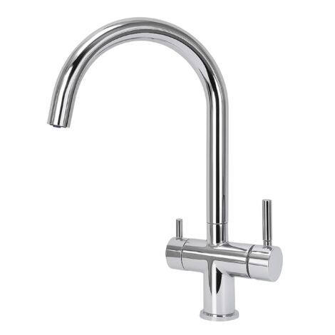 Rubinetto da cucina 3 vie Shurity 354 Acciaio Inox 3/8” Cromo