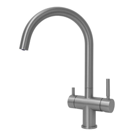 Rubinetto da cucina 3 vie Shurity 354 Acciaio Inox 3/8” Grigio Metallizzato
