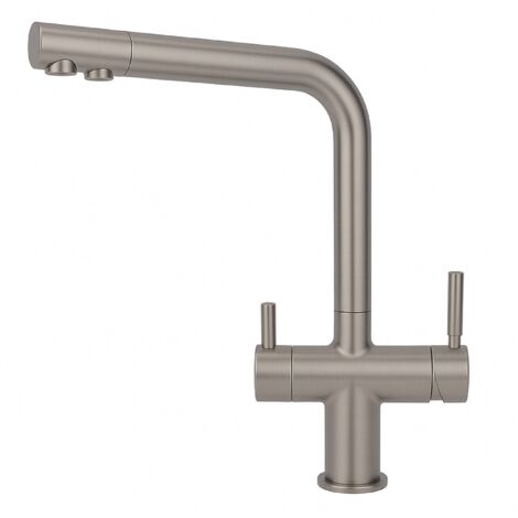 Rubinetto da cucina 4 vie Shurity 424 Acciaio Inox 3/8” Nickel Spazzolato