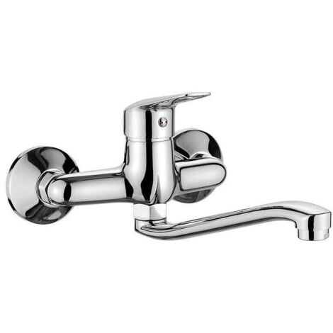 Rubinetto da cucina a parete cromato Daisy