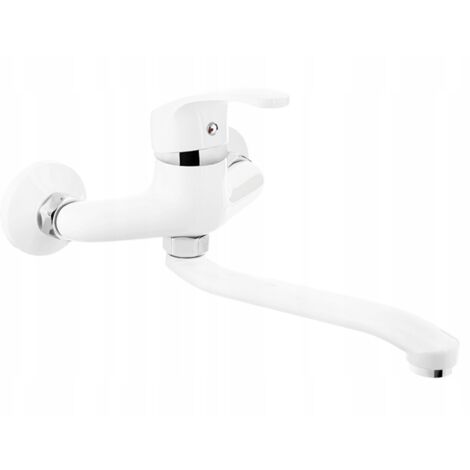 Rubinetto da cucina a parete Kakadu bianco