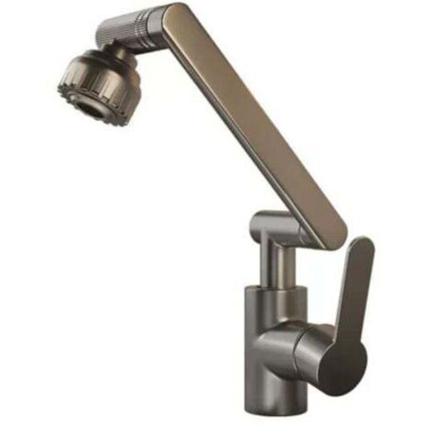 Rubinetto da cucina flessibile, rubinetto da bagno girevole senza regolazione in altezza, rubinetto da cucina, rubinetto universale girevole per lavabo, rubinetto per lavabo domestico per acqua calda