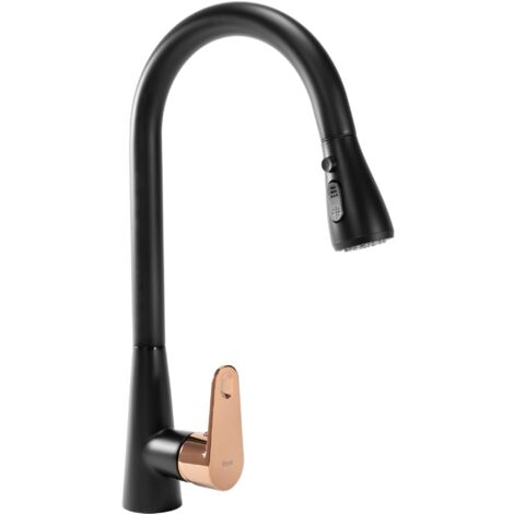 RUBINETTO da CUCINA REA MILD BLACK ROSE GOLD