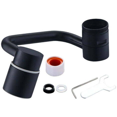 Rubinetto da cucina, rubinetto da bagno, doppio getto d'acqua, bocca girevole a 1080°