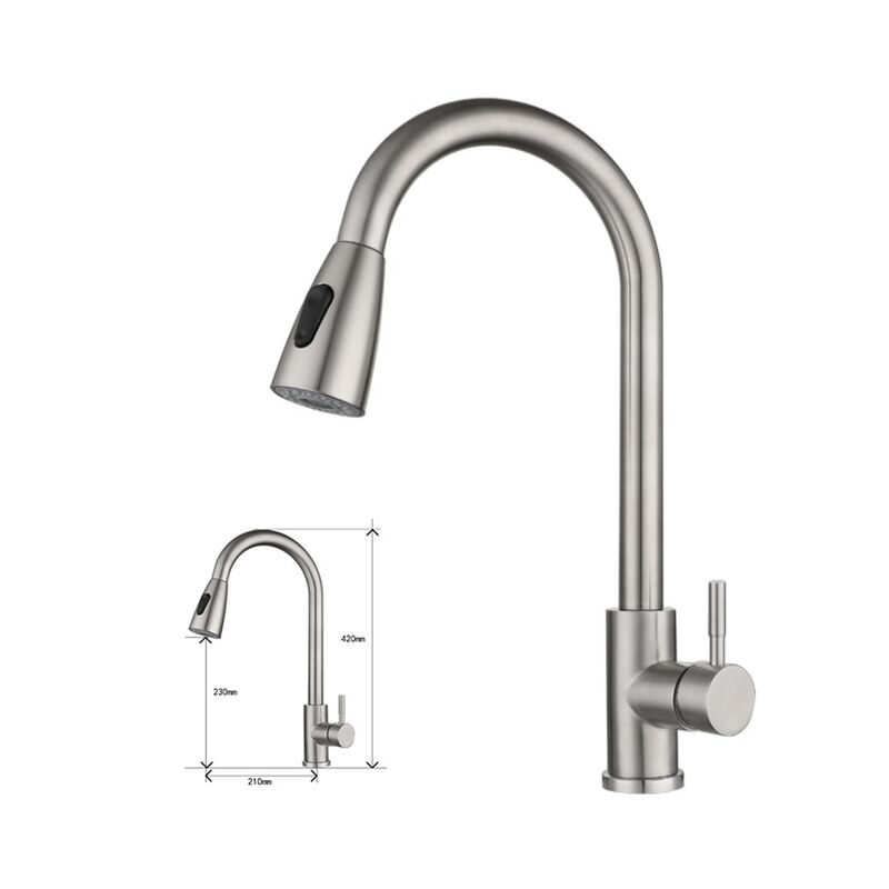 Rubinetto da cucina rubinetto in acciaio inox 304