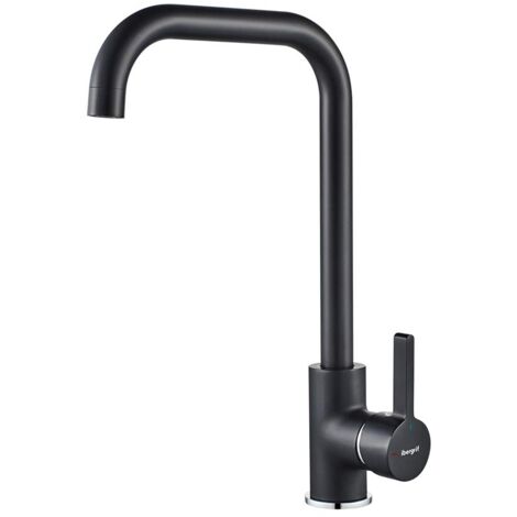 Rubinetto da cucina verticale nero IBERGRIF M22105B