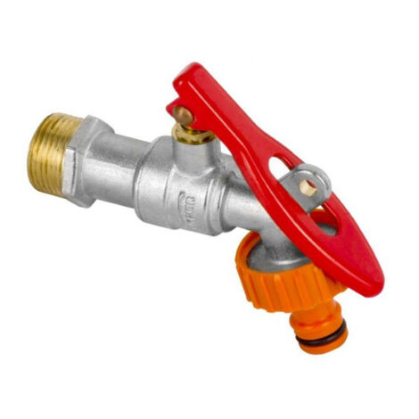 Rubinetto da giardino da 3/4" con lucchetto e connettore rapido