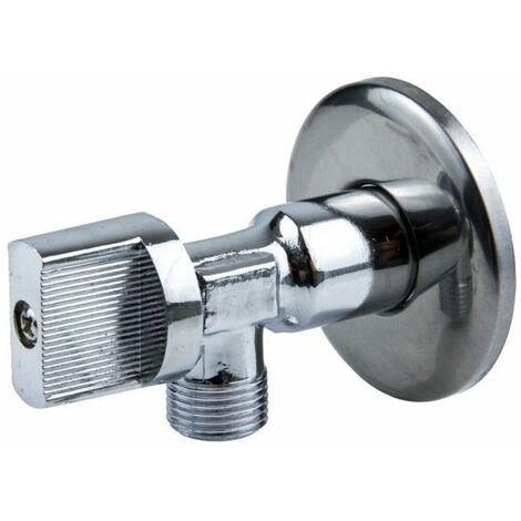 Rubinetto da muro universale valvola a sfera 1/2" 3/8" con rosone 8100 / 59986