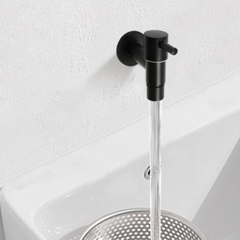 Rubinetto da parete nero bagno, rubinetto giardino, rubinetto lavatrice