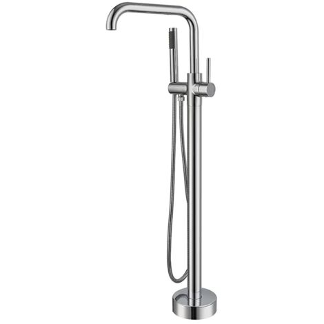 Rubinetto da terra per vasca freestanding cromato