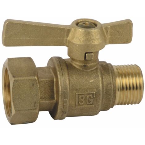 Rubinetto d'arresto prima /dopo contatore diritto MF 3/4"