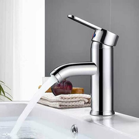 Rubinetto del bagno, rubinetto del lavabo bianco, rubinetto di alta qualità, rubinetto del bagno, resistente all'usura, adatto per diametro interno 32mm-42mm