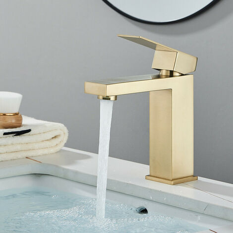 Rubinetto da bagno a cascata a canna bassa per lavabo bidet miscelatore  moderno per lavandino oro