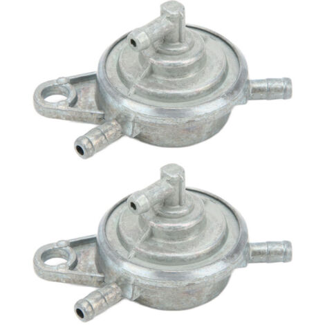 Rubinetto del carburante a vuoto in lega di alluminio, 2 pezzi, facile installazione, compatibile con scooter, go-kart, ATV Gy6 standard originale.