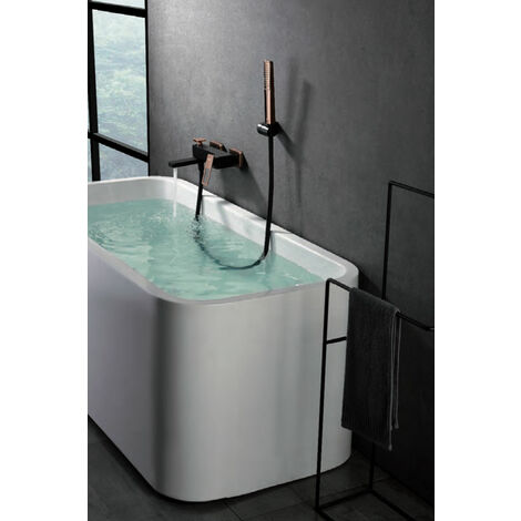 Rubinetto della vasca con monocomando  Modello SVEZIA  Colore nero [IMEX®]