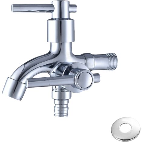 Rubinetto dell'acqua a doppio livello, miscelatore singolo, rubinetto del refrigeratore, doppio beccuccio, G1/2, una maniglia